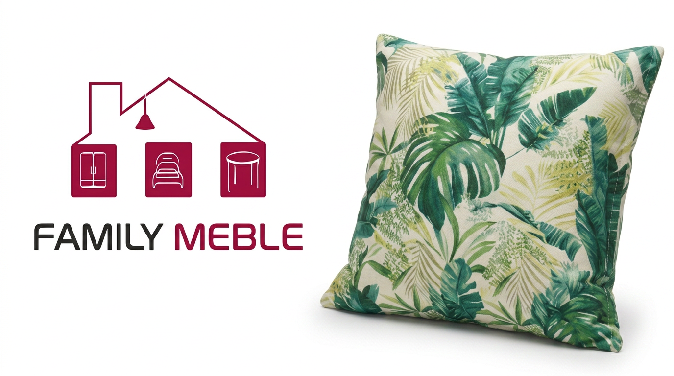 Family Meble — Poduszka dekoracyjna jasiek 45 x 45 poszewka zielony welur Family Meble