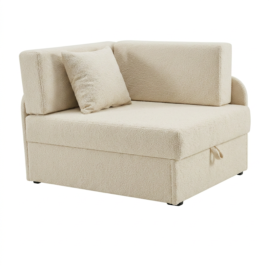 Łóżko dziecięce sofa kanapa rozkładana pojemnik błękitny welur Denis Family - 10