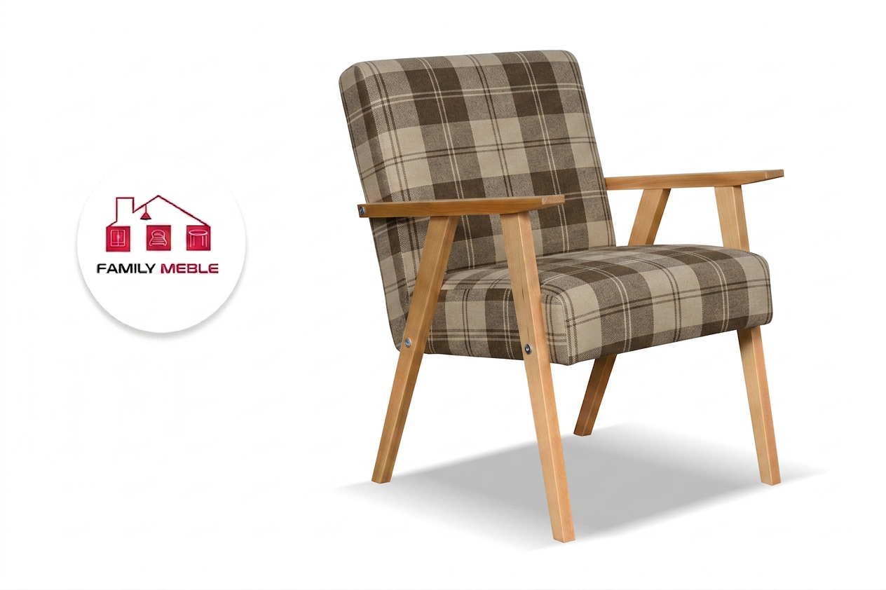 Family Meble — Zestaw wypoczynkowy sofa 2-os 2 fotele pleciona beż Soler Family Meble