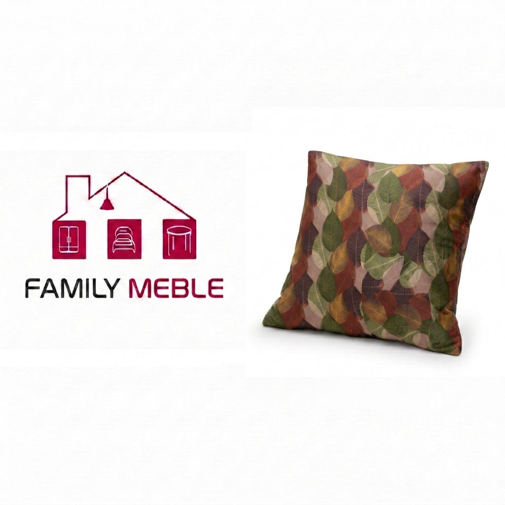 Family Meble — Poduszka dekoracyjna jasiek 45 x 45 poszewka miedziany Family Meble