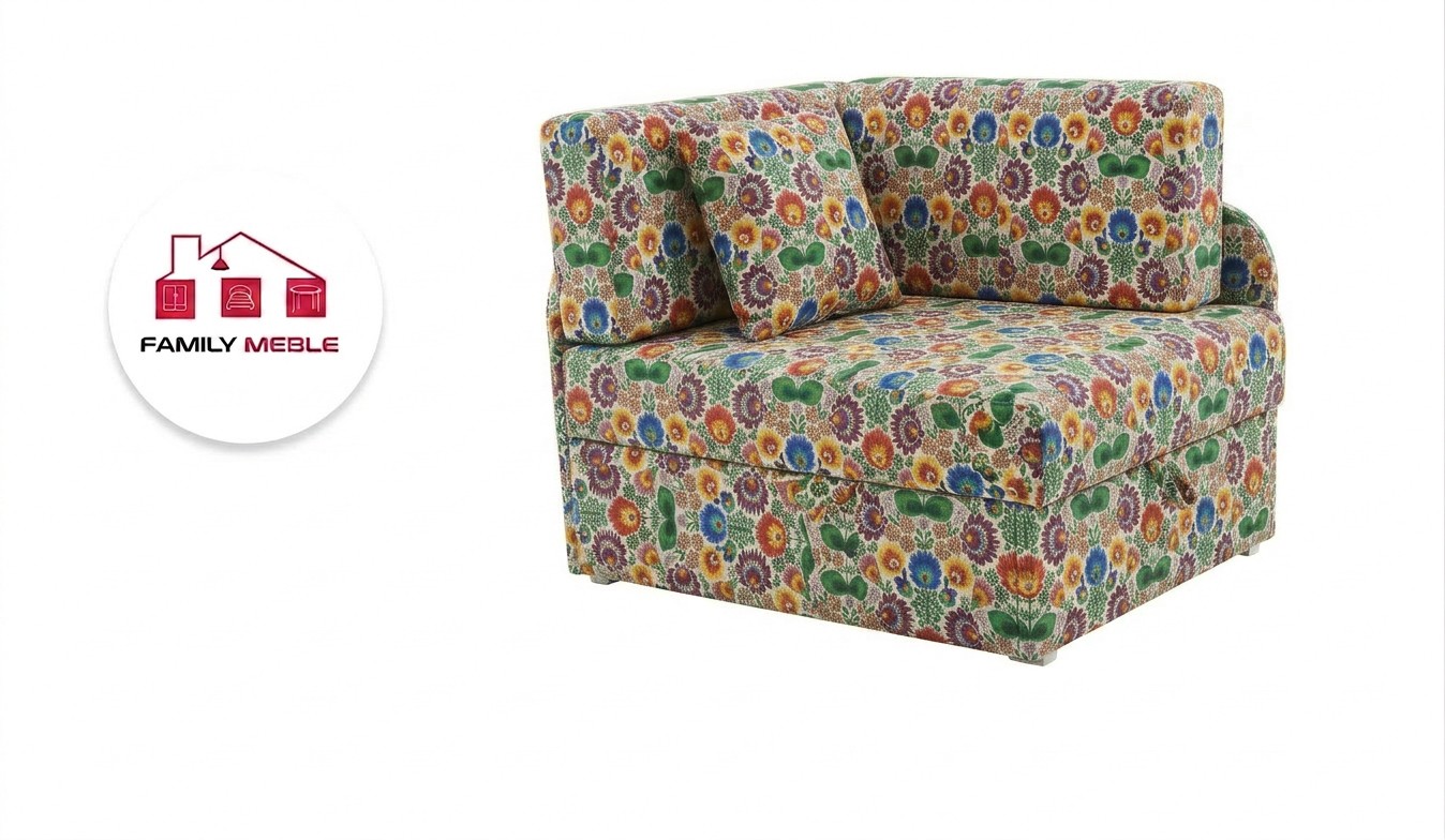 Family Meble — Łóżko dziecięce sofa kanapa rozkładana pojemnik biały Denis Family Meble