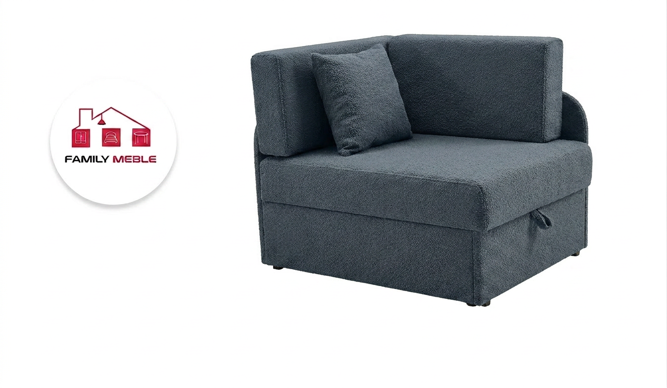 Family Meble — Łóżko dziecięce sofa kanapa granatowy dla chłopczyka Denis Family Meble